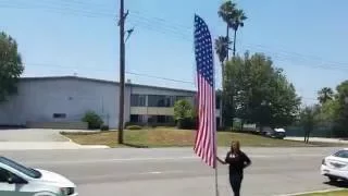 How to set up a feather banner swooper flag pole kit with ground spike