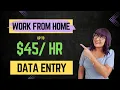 Work From Home Data Entry Jobs Remote Jobs Hiring No Phone No Degree