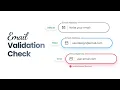 How To Create Email Validation Using HTML CSS and JavaScript