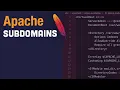 Configuring subdomains on Apache