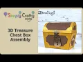 3D Treasure Chest Box Assembly - SVG File