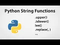 Python String Functions Python for Beginners
