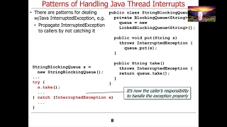 Managing the Java Thread Lifecycle Patterns of Handling Thread Interrupts