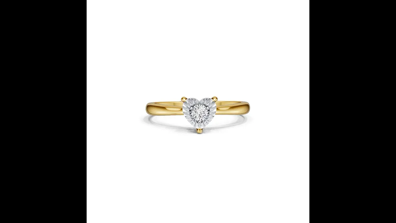 Lab-Grown Diamond Solitaire Ring in Sterling Silver
