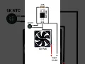Fan automatic on off temperature sensor circuit