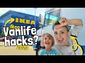 Van build Ikea hacks 2023 Budget van build ideas Family campervan ikea conversion