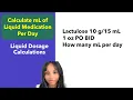 How to Convert Dose from Ounce oz to Milliliter mL Pharmacy Calculations