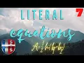 Literal Equations A h b - 1 b