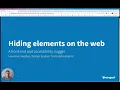 Hiding Elements on the Web