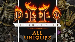 The Complete Guide to All Uniques in Diablo 2 Resurrected Full Series