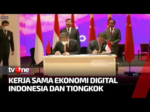 MoU Kerja Sama Ekonomi Digital antara Indonesia dengan Tiongkok