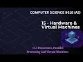 15 1 - Processors Parallel Processing VMs