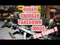 Ruger Charger Takedown Mods - Iron Sights Folding Brace Muzzle Brake Suppressor 22lr