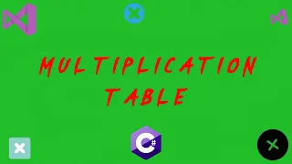 MULTIPLICATION TABLE IN C VISUAL STUDIO