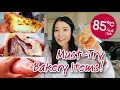 Must try bakery items at 85C Bakery 85oC Bakery Taste Test best egg tart and Asian bread