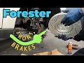 2009-2013 Subaru Forester Front Brakes How To Pads and Rotors Replacement