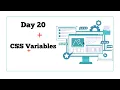 Day 21 CSS Variables Tutorial - How to Declare Use Custom Properties in CSS