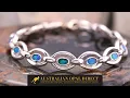 Boulder Opal Bracelet for Sale Blue Opal Bracelet - Australian Opal Direct Worldwide Shipping
