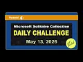 Microsoft Solitaire Collection Daily Challenge May 13 2026 Pyramid Expert