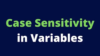 Case sensitivity in Variables Javascript