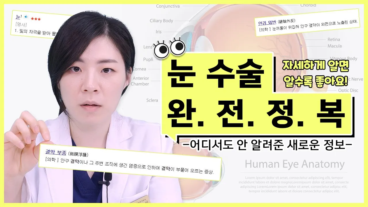 [눈수술] 어디서도 안 알려준 정보!🤫 알고 가면 손해 안 봅니다!🤭