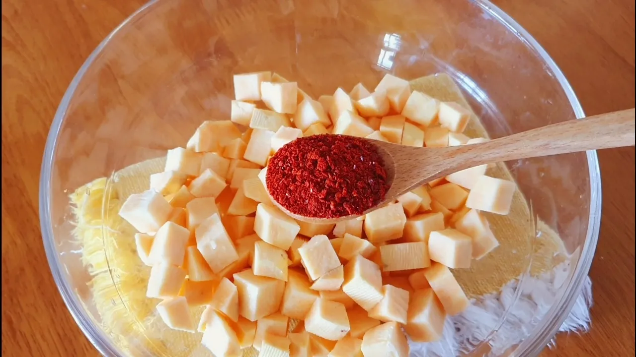 호박고구마 깍두기