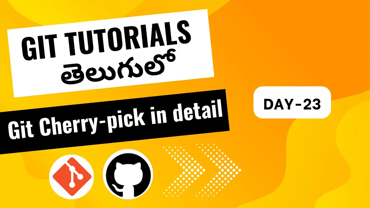 Git cherry pick | git cherry pick in telugu |Git tutorials in Telugu| git #git#csworldtelugu