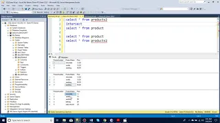 How to use intersect and except in SQL server manager