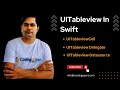 Swift UITableview UITableviewCell Swift UITableviewDelegate Swift UITableviewDataSource Swift