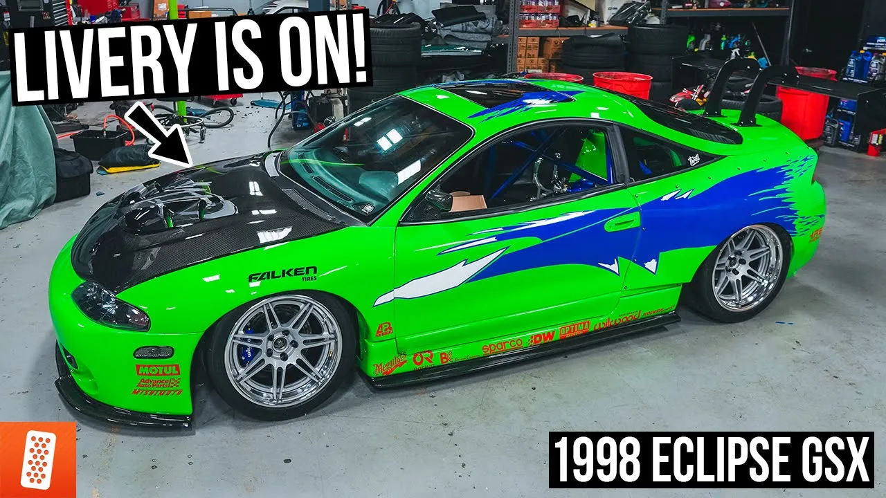 Building a Modern Day (Fast & Furious) 1998 Mitsubishi Eclipse GSX - Part 19 - LIVERY & GRAPHICS!