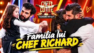 Cum arată FAMILIA lui chef Richard. A PLÂNS cu gândul la fiica sa, la Chefi la cuțite