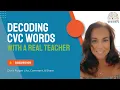 31Whole Brain Reading and Phonics Decoding CVC Words List 1 of 4