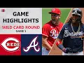 Cincinnati Reds vs Atlanta Braves Game 1 Highlights Wild Card Round 2020