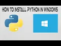 How do I install Python software on Windows Windows 7 Windows 10