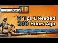 Satisfactory 1 0 - 9 Things I Wish I Knew 200 Hours Ago Stealth Mini Lifts and more