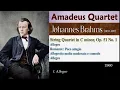 AMADEUS QUARTET. Johannes Brahms - String Quartet No.1, c moll, Op.51 No.1 (1960)