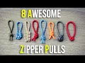 Download Lagu 8 Geweldige Paracord Ritstrekkers | Eenvoudige Ideeën voor Ritstrekkers