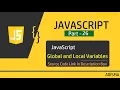 JavaScript Global and Local Variable Tutorial For Beginners in Hindi Adisma