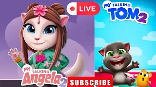 My Talking Angela 2 And My Talking Tom 2 Part 60 Youtube Shorts Short Fun Youtube Viral 