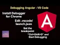 Debugging Angular Application in vs code