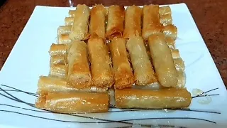 أحلي أصابع جلاش حلو ساده وطريقه لفه سهله جدا 