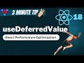 ReactJS useDeferredValue Hook new React 18 concurrent feature