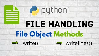 Python File Handling PT-4 4 write writelines Function CLASS 12 XII Computer Science CBSE