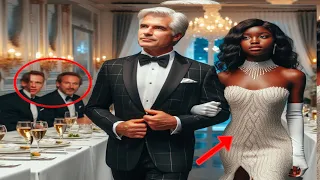 A Wealthy Widower Took his Black Maid To A Business Dinner, What She Did There Left Everyone Shocked