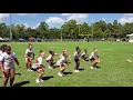 Cheer chant during youth football game