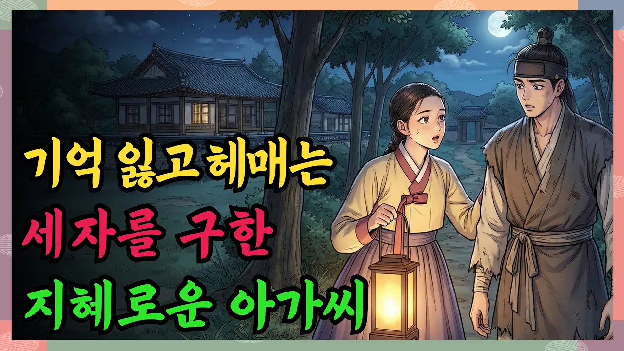 기억을 잃은 세자를 거지 취급한 마을 사람들, 그런 세자를 도와주고 신분 상승된 처녀ㅣ조선야담ㅣ시니어오디오북 | 야담 옛날이야기