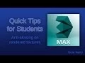 Quick Tips for students - Anti-aliasing on rendered textures