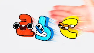 Cool Craft | Paper Alphabet Lore abc ❤️🩵💛