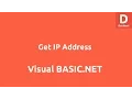 Get IP Address Using VB NET Console Application