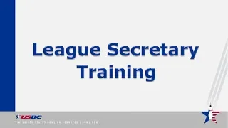 League Secretary Training